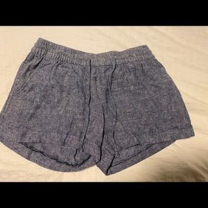 Navy linen soft shorts